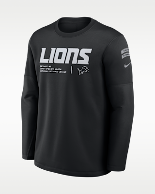 Мужские  Detroit Lions Salute to Service Sideline Coaches Nike NFL Pullover Crew