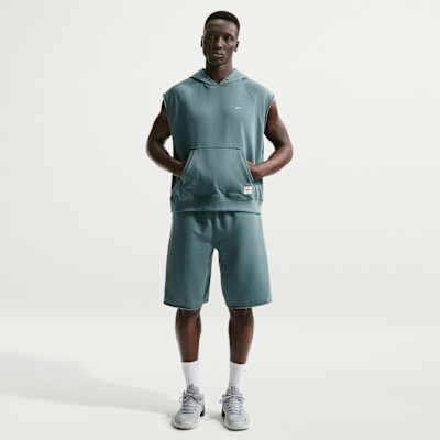 Nike N.A.C. Dri-FIT Fleece Kolsuz Kapüşonlu Erkek Antrenman Üstü görsel 4