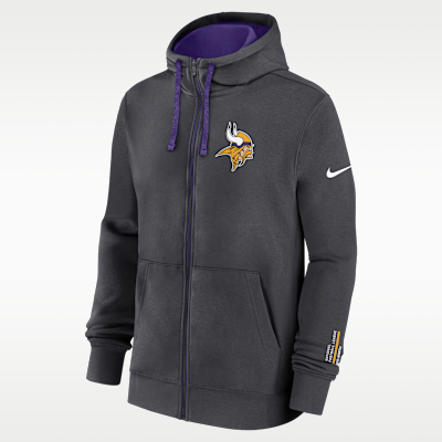 Minnesota Vikings Playbook Page Club Men's Nike NFL Full-Zip Hoodie