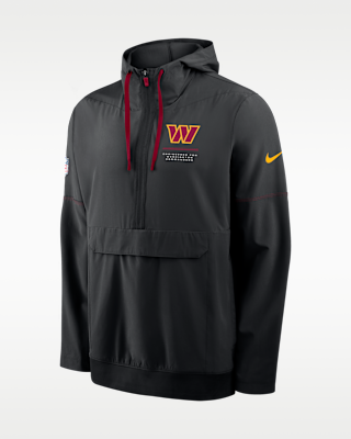 Мужская куртка Washington Commanders Sideline Anorak Nike NFL 1/2-Zip Hooded