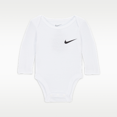 Nike Essentials Baby 3-Pack Long Sleeve Bodysuits