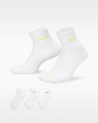 Unisex носки Nike Everyday Plus Cushioned Training Ankle Socks (3 Pairs) для тренировок