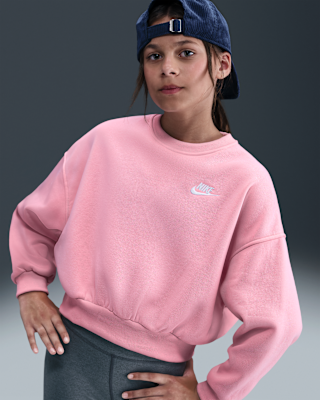 Детский свитшот Nike Sportswear Club Fleece Girls' Boxy Crew-Neck