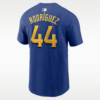 Camiseta Nike de la MLB para hombre de Julio Rodríguez de los Seattle Mariners City Connect