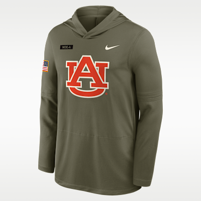Auburn 2025 Military Appreciation Men's Nike Dri-FIT College Long-Sleeve Hooded Top