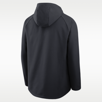 Chamarra con gorro y cierre completo Nike Therma-FIT de la MLB para hombre New York Yankees Authentic Collection