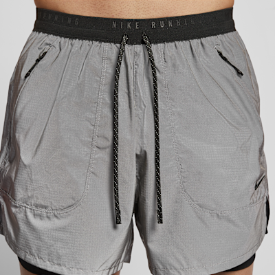 ナイキ メンズ 10cm 2イン1 リフレクティブ (再帰反射) デザイン ランニングショートパンツ