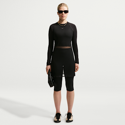 nike sportswear mesh dress Nike Sport Mesh Reversible Layered Dress Cover-Up Black