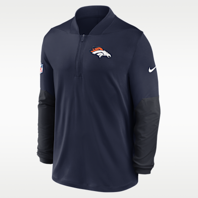 Denver Broncos Feel The Pressure Men's Nike Dri-FIT NFL 1/2-Zip Top