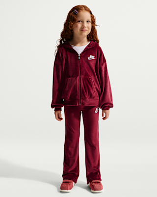 Детские тайтсы Nike Little Kids' 2-Piece Velour Flared Leggings Set