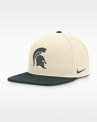 Мужские Michigan State Campus Prep Nike Dri-FIT College Adjustable Hat