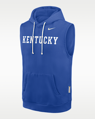 Мужское худи Kentucky Sideline Nike Dri-FIT College Sleeveless Pullover Hoodie