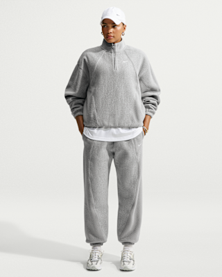 Женские Nike Studio Fleece Heavyweight Plush Oversized High-Rise Pants