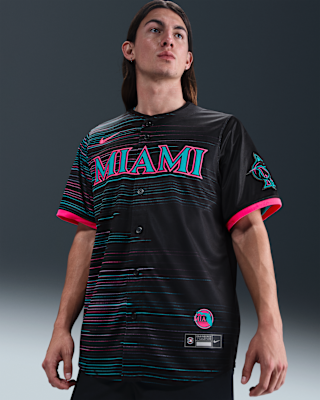 Мужские джерси Miami Marlins City Connect Men’s Nike Dri-FIT ADV MLB Limited Jersey