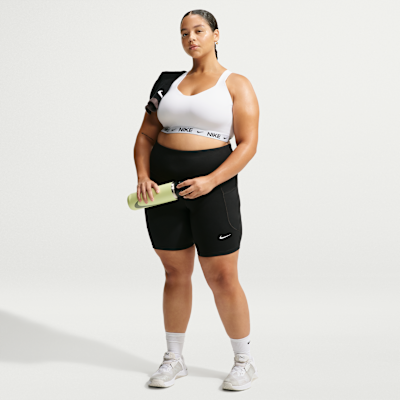 Nike Indy Yüksek Destekli Pedli Ayarlanabilir Kadın Spor Sütyeni (Büyük Beden) görsel 4