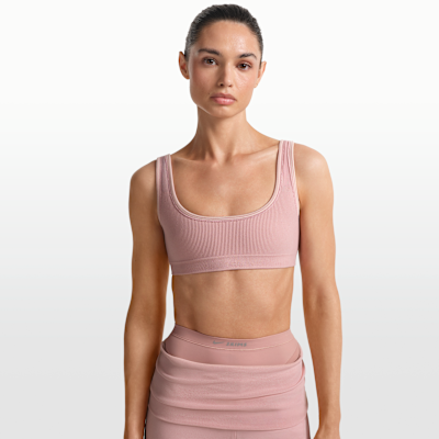 Bra de microescote en forma U para mujer NikeSKIMS Ribbed Seamless