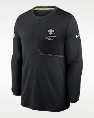 Мужские  New Orleans Saints Sideline Coach Nike Dri-FIT NFL Long-Sleeve Top