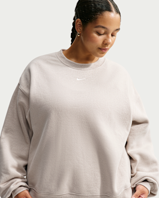 Женский свитшот Nike Studio Fleece Medium Weight Oversized Crew-Neck (Plus Size)