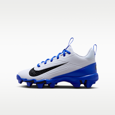 Nike Alpha Menace 4 Shark Big Kids' Football Cleats (White/Hyper Royal/Black)