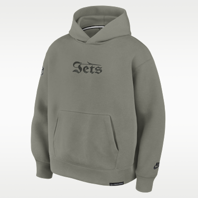 Sudadera con gorro sin cierre Nike de la NFL para hombre New York Jets Rivalries Collection Oversized Tech Fleece