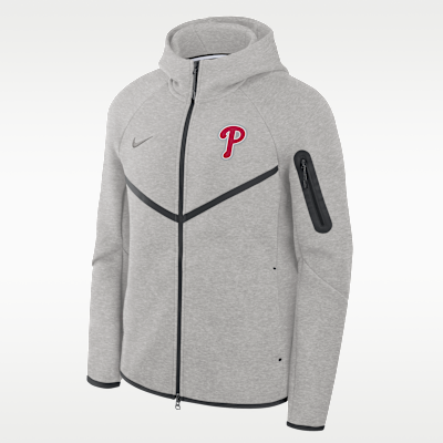 Philadelphia Phillies Tech Fleece Windrunner Men's Nike MLB Full-Zip Hooded Jacket