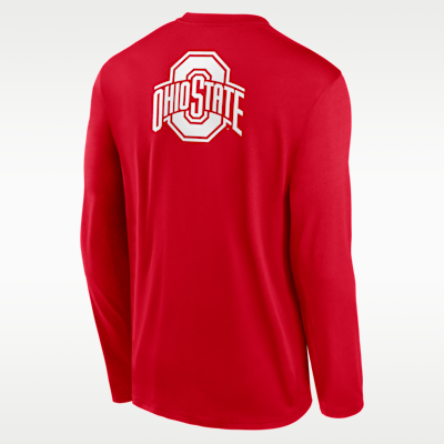 Ohio State Primetime Legend 2-Hit Men's Nike Dri-FIT College Long-Sleeve T-Shirt
