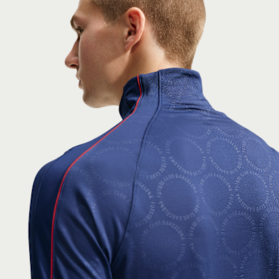 Nike FC Barcelona Strike Üçüncü Nike Dri-FIT Örgü Erkek Futbol Antrenman Üstü görsel 2