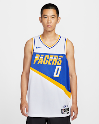 Мужские джерси Tyrese Haliburton Indiana Pacers City Edition Nike NBA Swingman Jersey