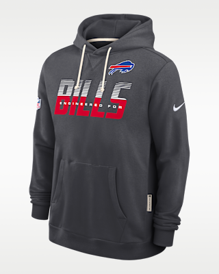 Мужское худи Buffalo Bills Sideline Standard Issue Nike Dri-FIT NFL Pullover Hoodie