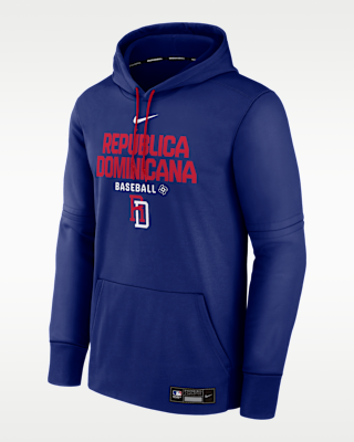 Мужское худи Dominican Republic National Baseball Team 2026 World Baseball Classic Authentic Collection Nike Therma Pullover Hoodie