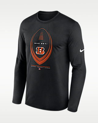 Мужская футболка Cincinnati Bengals Legend Icon Nike Dri-FIT NFL Long-Sleeve