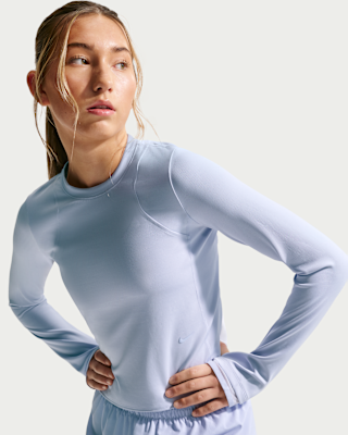 Детские  Nike MAVN Girls' Dri-FIT Ribbed Long-Sleeve Top