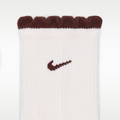Nike Everyday Elevated Yuvarlatılmış Boğazlı Micro-Crew Çoraplar (2 Çift) görsel 4