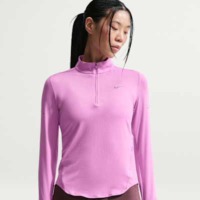 Nike Swift เสื้อวิ่งผู้หญิงซิปสั้น Dri-FIT UV