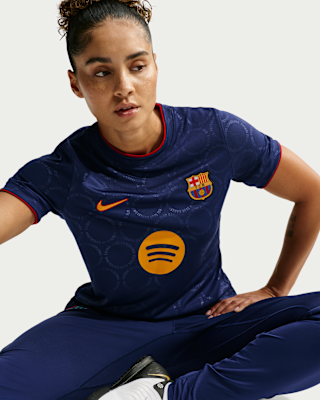 Женские  FC Barcelona Third Nike Dri-FIT Soccer Pre-Match Top