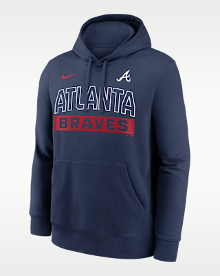Мужское худи Atlanta Braves Club Nike MLB Pullover Hoodie