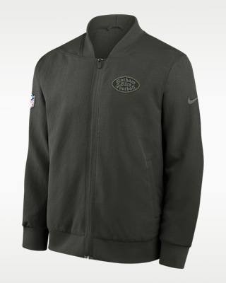 Мужская куртка New York Jets Rivalries Collection Sideline Nike NFL Full-Zip Bomber