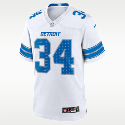 Jersey de fútbol americano Nike de la NFL Game para hombre Alex Anzalone Detroit Lions