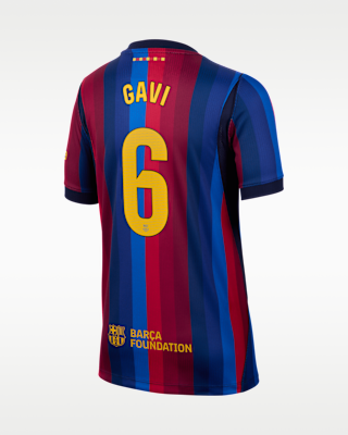 Детские джерси Gavi Barcelona 2026/27 Stadium Home Big Kids' Nike Dri-FIT Soccer Jersey
