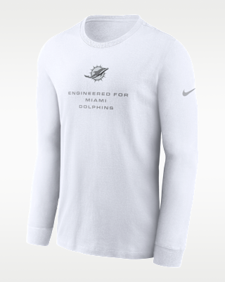 Мужская футболка Miami Dolphins Team Issue Nike Dri-FIT NFL Long-Sleeve