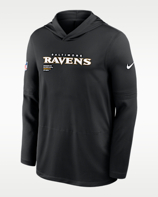 Мужские  Baltimore Ravens Pure Fury Sideline Nike Dri-FIT NFL Long-Sleeve Hooded Top