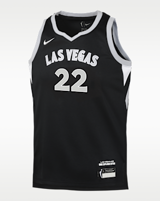 Детские джерси A'ja Wilson Las Vegas Aces 2024 Explorer Edition Big Kids' (Boys') Nike Dri-FIT WNBA Swingman Jersey