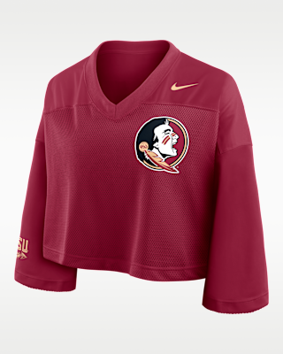 Женские джерси Florida State Jersey Nike Dri-FIT College Cropped Top