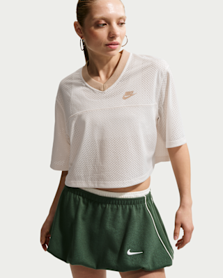 Женские джерси Nike Sportswear Oversized Heritage Cropped Mesh Jersey