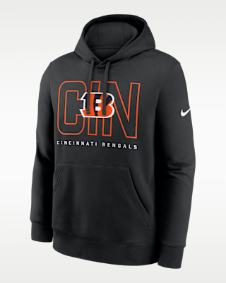 Мужское худи Cincinnati Bengals Busted Play Club Nike NFL Pullover Hoodie