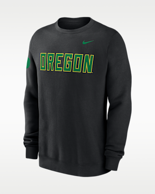 Мужские Oregon Sideline Club Nike College Pullover Crew