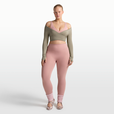 NikeSKIMS Matte Women's V-Neck Long-Line Bra