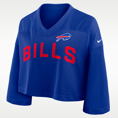 Buffalo Bills Wide Receiver Jersey Fashion Women's Nike Dri-FIT NFL Cropped Top