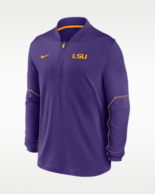 Мужские LSU Sideline Nike Dri-FIT College 1/2-Zip Top