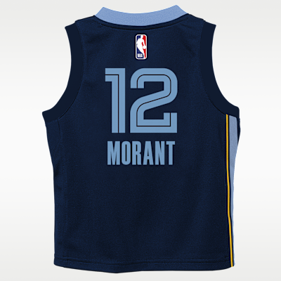 Jersey Nike NBA Swingman para niños talla pequeña Ja Morant Memphis Grizzlies Icon Edition